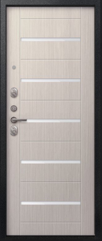 Товар Дверь V-05 Черный муар - Лиственница светлая DIS007346